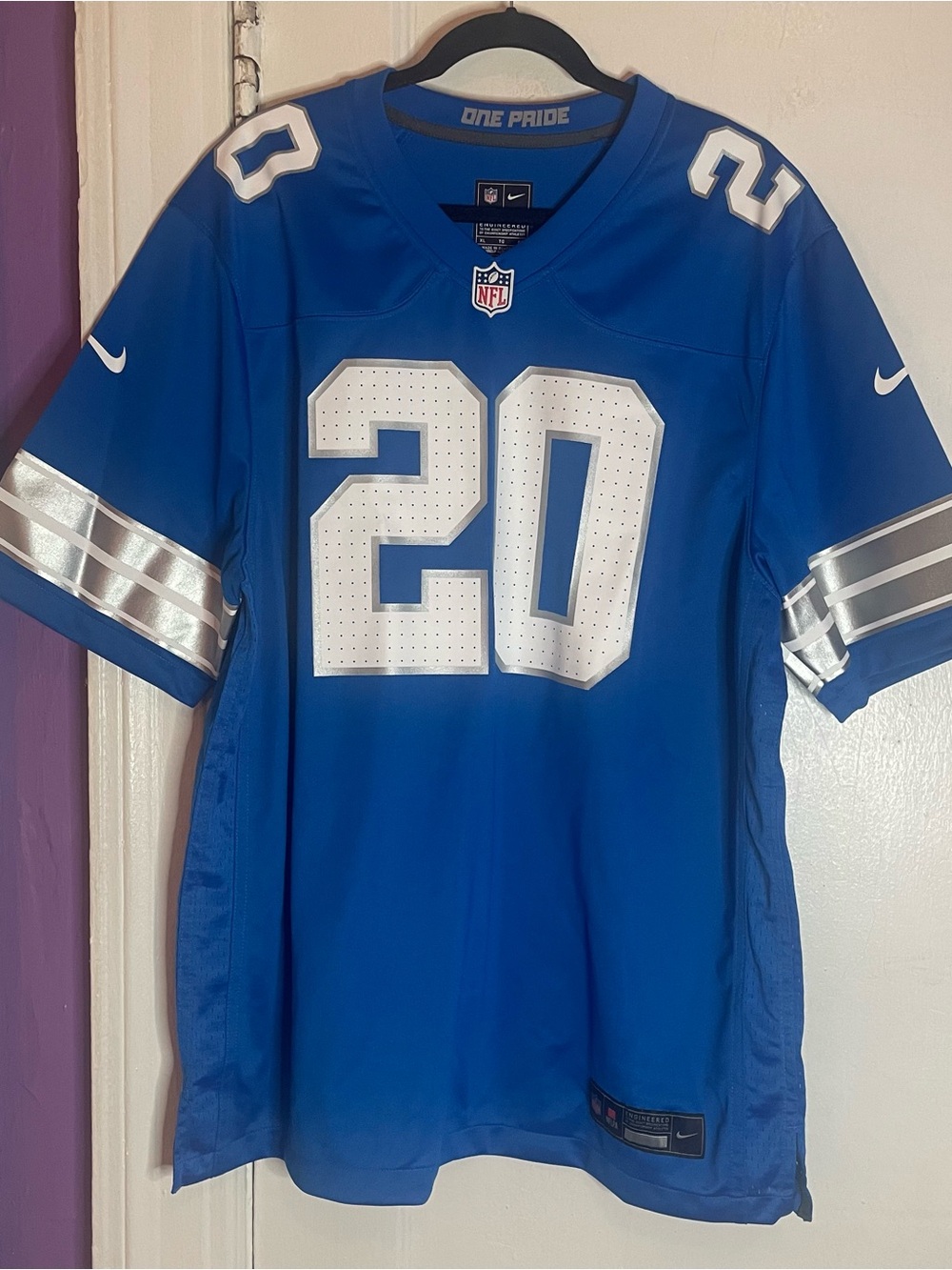 NFL Men's Detroit Lions Barry Sanders Nike Jersey